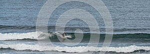 Surfer enjoying a surf session in the Atlantic