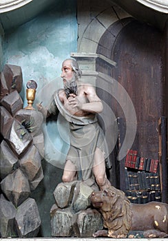 Saint Jerome in Bethlehem cave