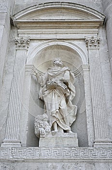 Saint Jerome statue in Venice, Italy