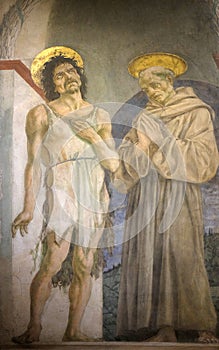 Saint John the Baptist and Saint Francis of Assisi, Basilica di Santa Croce in Florence