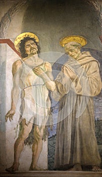 Saint John the Baptist and Saint Francis of Assisi, Basilica di Santa Croce in Florence