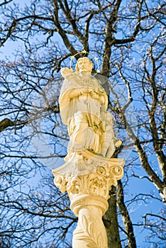 Saint John of Nepomuk statue in Marianska hora, Slovakia photo