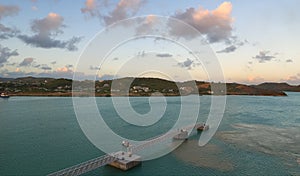 Saint John`s harbor at sunrise - Antigua and Barbuda