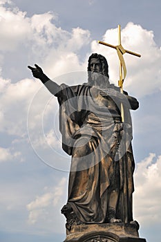 Saint John, statue on the Charles