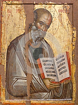 Saint John the Theologian, ancient icon of 16th century