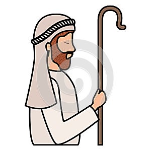 Saint joseph with cane character
