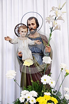 Saint Joseph with little Jesus