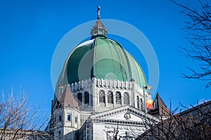 Saint Joseph Oratory Dome with snow - Montreal, Quebec, Canada