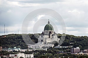 Saint Joseph Oratory Montreal, Quebec Canada cloudy day dark colors