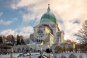 Saint Joseph Oratory with snow - Montreal, Quebec, Canada