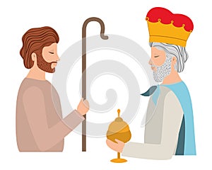 Saint joseph with wise king character