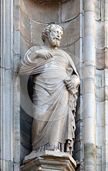 Saint Judas Thaddaeus, statue on the Milan Cathedral