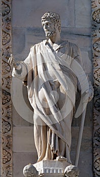 Saint Justin, statue on the Milan Cathedral photo