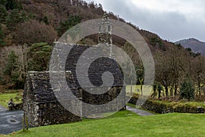 Saint Kevin`s Kitchen at the Glendalough Monastic Site in Wicklow, Ireland