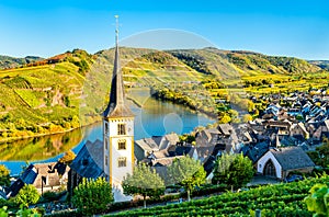 Saint Lawrence Church at the Moselle Bow - Bremm, Germany