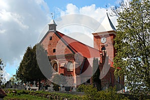 Saint Lawrence church in Pluty village, Warmian-Masurian Voivodeship, Poland