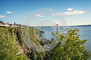 The Saint Lawrence Seaway at Levis Quebec