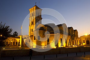 Saint Lazarus church by night, Larnaca, Cyprus photo