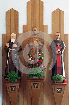 Saint Leopold Mandic, Saint Maximilian Kolbe and Blessed Aloysius Stepinac photo