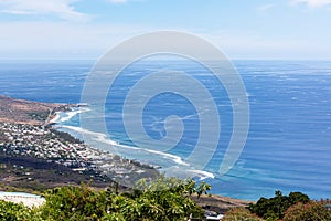 Saint-Leu, Reunion Island - View from colimacons to Saint-Leu