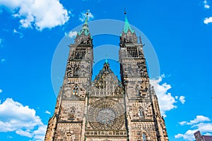 Saint Lorenz cathedral in Nurnberg, Germany