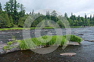 Saint Louis River and Rock Outcropping