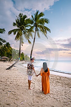Saint Lucia Caribbean Island, couple on luxury vatation at the tropical Island of Saint Lucia, men and woman by the