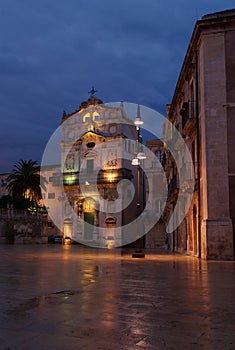 Saint Lucia and the Lamp post, Ortigia, Sicily