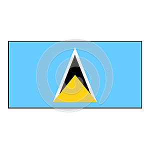 Flag of Palau Island Vector Rectangle Ã¢â¬â¹Icon Button for Oceania Concepts. photo