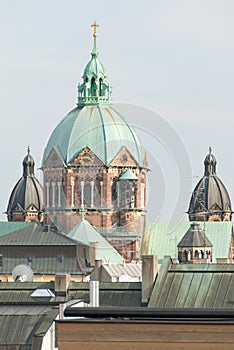 Saint Lukas Church and Munich Rooftops II