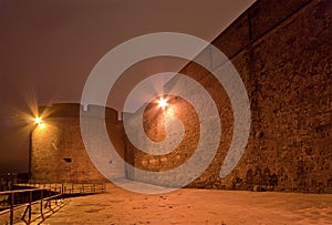 Saint-Malo at night-- France