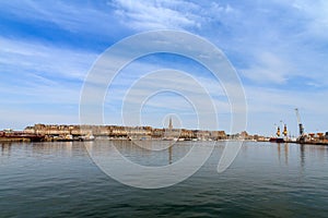 Saint-Malo port cityscape