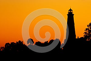 Saint Mark`s Lighthouse at Sunset