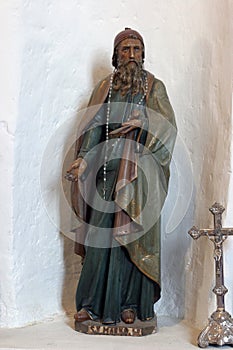 St Mark, statue in the church of St. Brice of Tours in Kalnik, Croatia photo