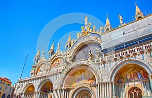 Saint Marks Basilica (Basilica di San Marco), Cathedral. Venice. photo