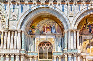 Saint Marks Basilica (Basilica di San Marco), Cathedral. Venice. photo