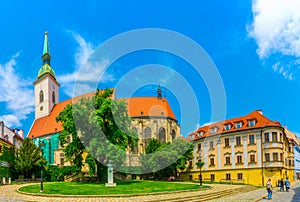 Saint martin cathedral in the historical center of Bratislava, Slovakia...IMAGE