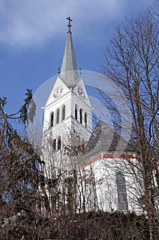 Saint Martin Church at Lake Bled, Slovenia.