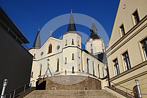 Saint Martin Church in Meerane, a town in the Zwickau district of Saxony, Germany