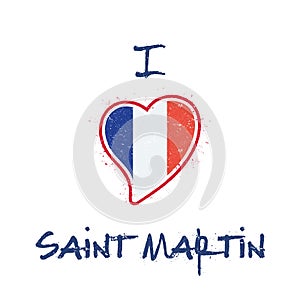 Saint Martin Islander flag patriotic t-shirt.