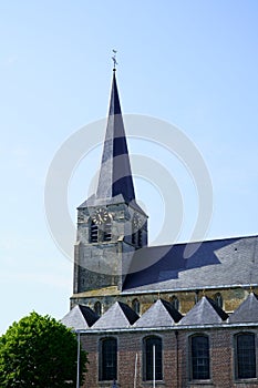 Saint Martin\'s Church in Oordegem, Belgium.