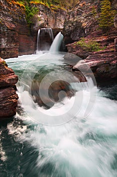 Saint Mary Falls Glacier National Park