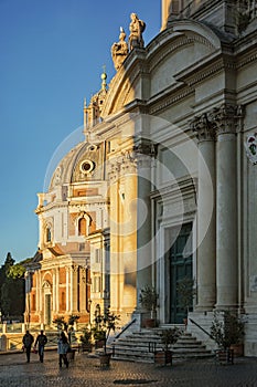 Saint Mary of Loreto church in Rome