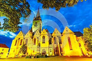 Saint Mary Lutheran Cathedral in Sibiu city,Transylvania, Romania