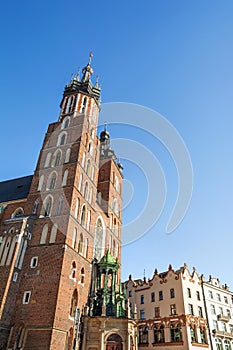 Saint MaryÂ´s Church in the Rynek Glowny, Krakow