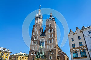 Saint MaryÂ´s Church in the Rynek Glowny, Krakow