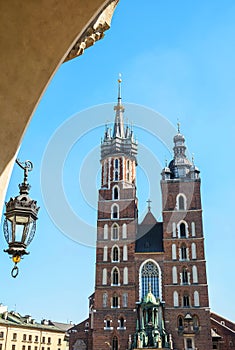 Saint MaryÂ´s Church in the Rynek Glowny, Krakow