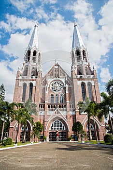 Saint Mary`s Holy trinity Cathedral at Yangon, the most beautiful church and famous for tourist in yangon, Myanmar