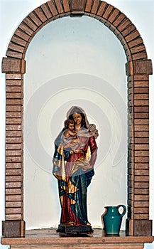 Saint Mary sculpture at church