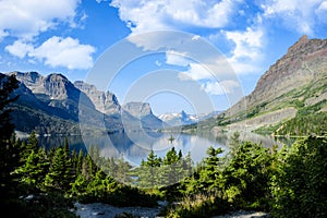 Saint Marys Lake at Glacier National Park photo